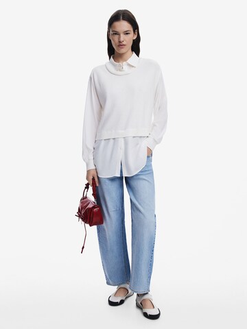 T-shirt '2-in-1' Desigual en blanc