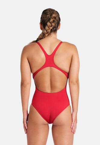 ARENA Bustier Badeanzug 'TEAM PRO SOLID' in Rot