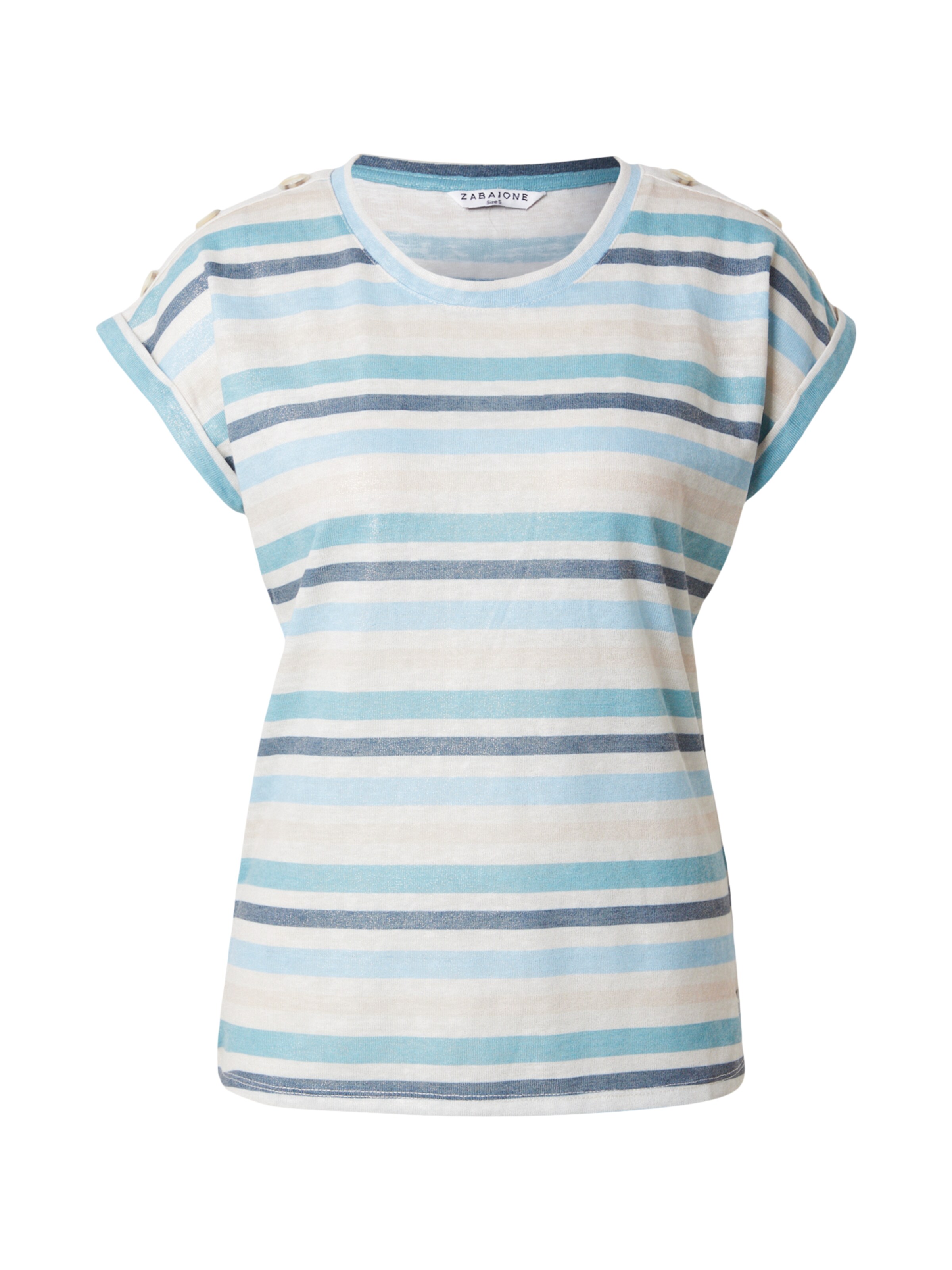 ZABAIONE Shirt 'Ga44lina' in Blue: front