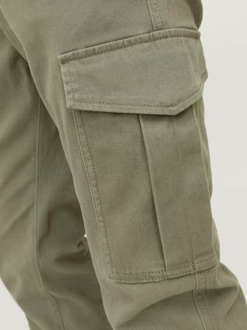 Coupe slim Pantalon cargo 'JJIMarco JJJoe' JACK & JONES en vert