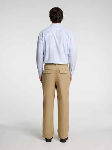 SELECTED - Loosefit Pantalón de pinzas 'SLH220-Atlas' en marrón