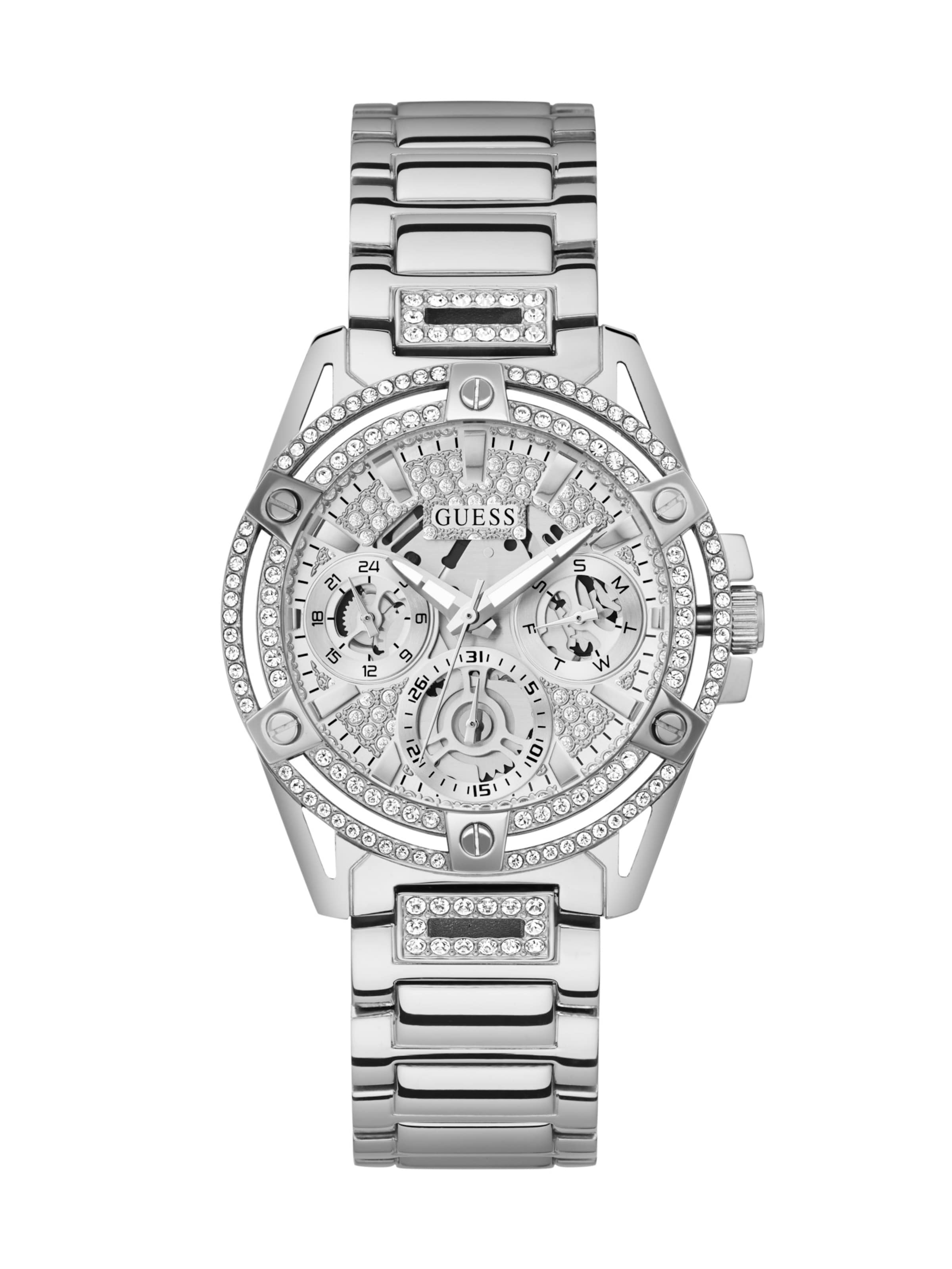 GUESS Analog Watch 'Queen' in Silver