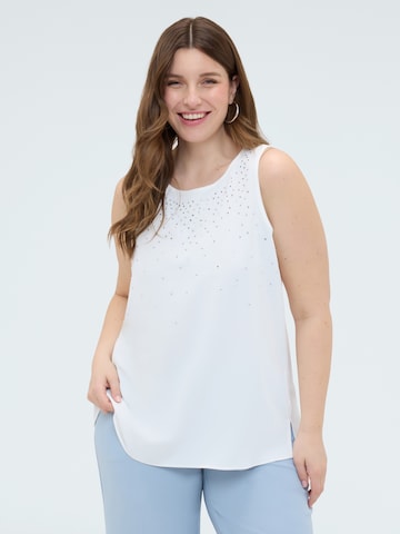 Haut Fiorella Rubino en blanc