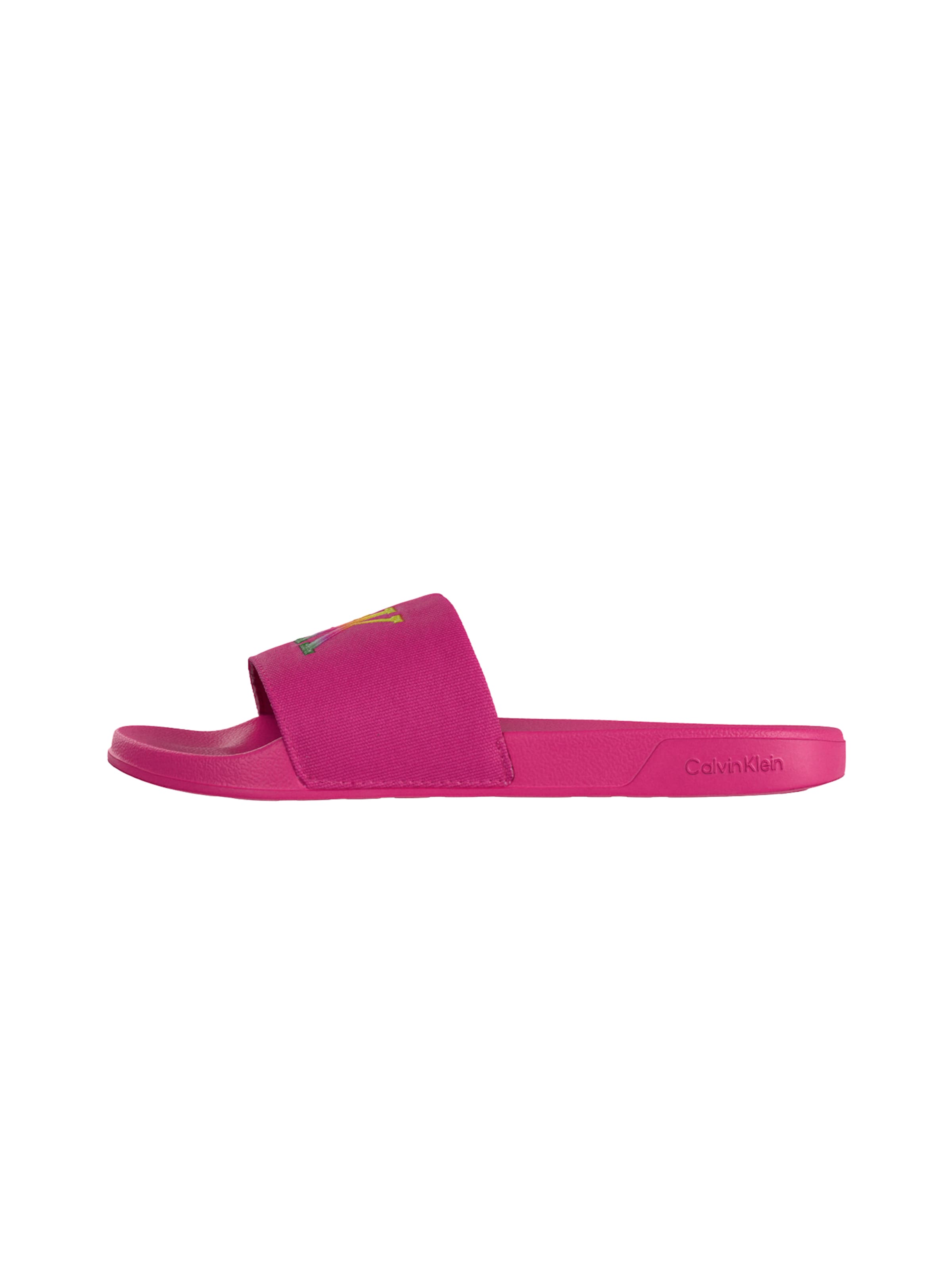 Calvin Klein Pantolette 'ESSENTIAL' in limone / grün / beere / orange, Produktansicht