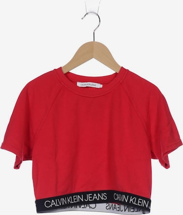 Calvin Klein Jeans T-Shirt L in Rot: predná strana