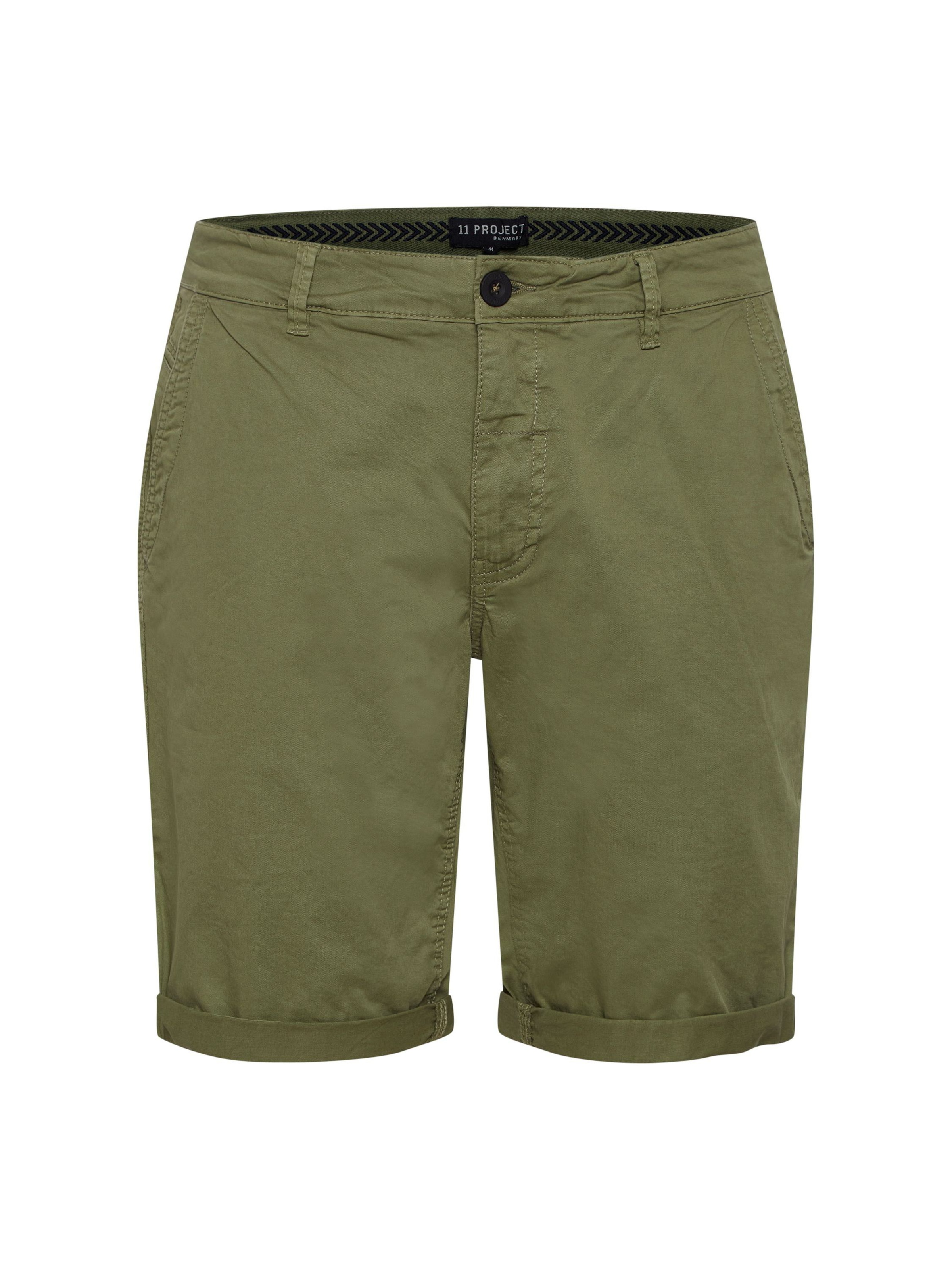 11 Project Chinohose 'Siljan' in Grün: Vorderseite