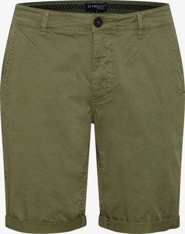 11 Project Chino Pants 'Siljan' in Green: front