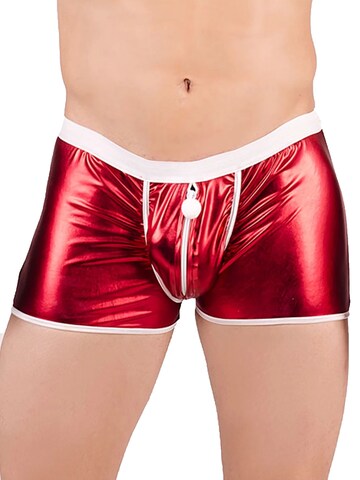 Andalea Boxershorts 'Weihnachts Wetlook-Boxer' in Rot: Vorderseite