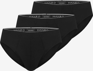 Hanro Slip 'Cotton Superior' in Black: front