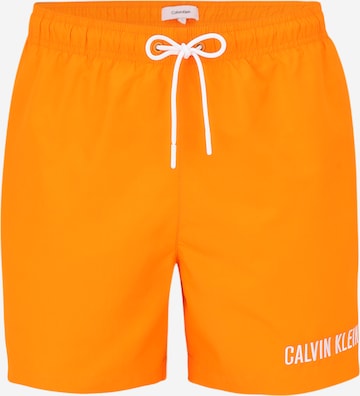 Shorts de bain Calvin Klein Swimwear en orange : devant