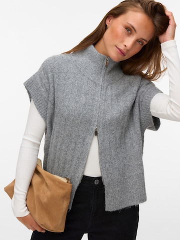 VERO MODA Вязаная жилетка 'VMBANG' в Серый: спереди