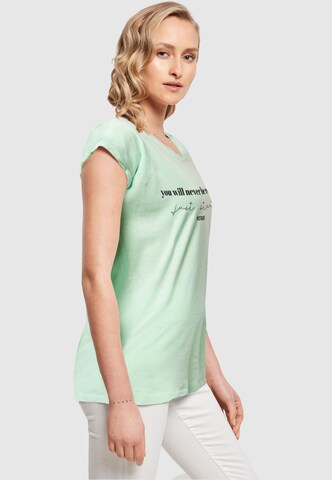 Merchcode Shirt 'Just Start' in Grün