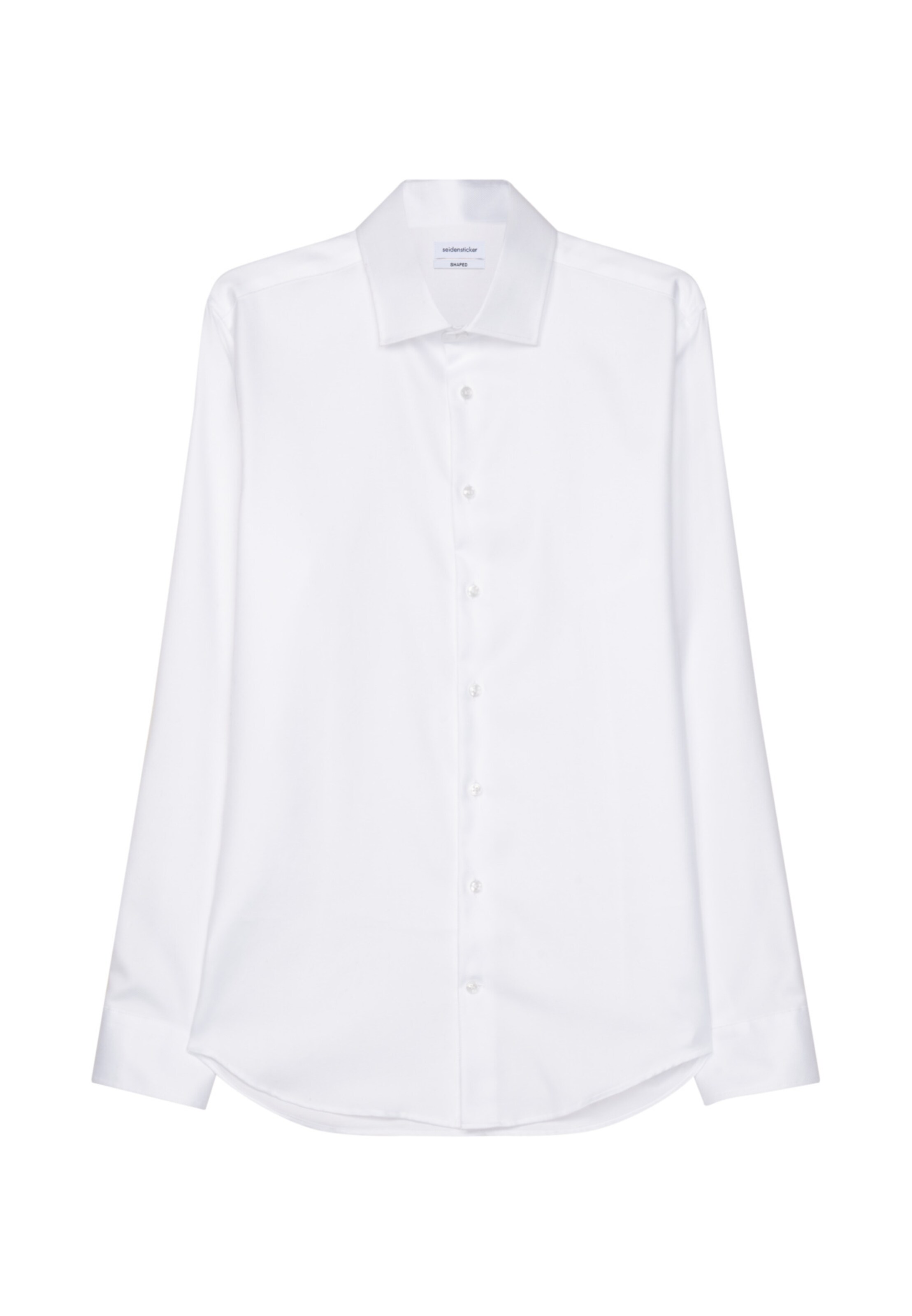 Coupe regular Chemise 'Shaped' SEIDENSTICKER en blanc : devant