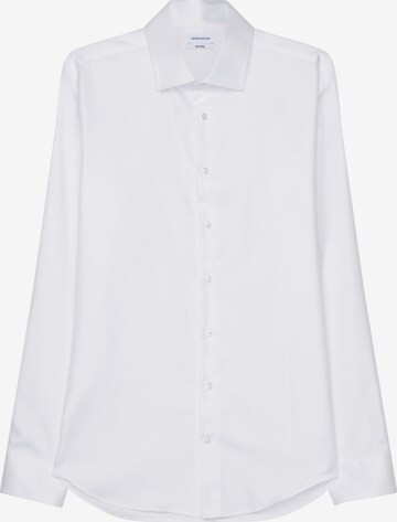 Coupe regular Chemise business 'Shaped' SEIDENSTICKER en blanc : devant