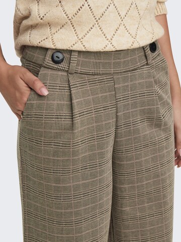 JDY Wide leg Bandplooibroek 'GEGGO' in Bruin