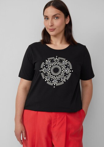 T-shirt s.Oliver en noir : devant