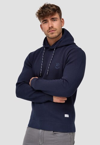 INDICODE JEANS Sweatshirt ' Longview ' in Blue: front