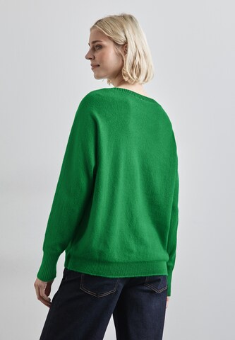 STREET ONE Pullover 'Dolman' in Grün