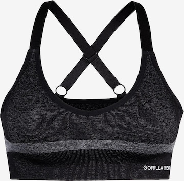 Reggiseno sportivo 'Selah' di Gorilla Wear in nero: frontale
