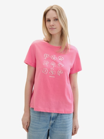 TOM TAILOR Koszulka w kolorze różowy: przód