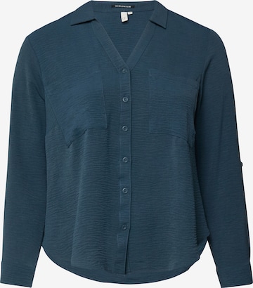 Chemisier QS en bleu : devant