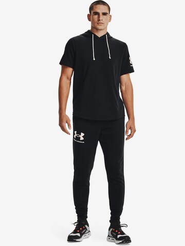 UNDER ARMOUR Tapered Sporthose 'Rival' in Schwarz