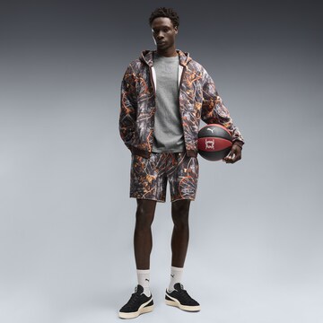 PUMA Funktionele fleece-jas 'Dylan Wildcat' in Bruin