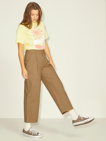 JJXX Loose fit Pleat-Front Pants 'IDA' in Brown