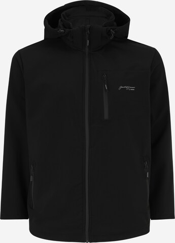 Jack & Jones Plus - Chaqueta de invierno 'Tyson' en negro: frente