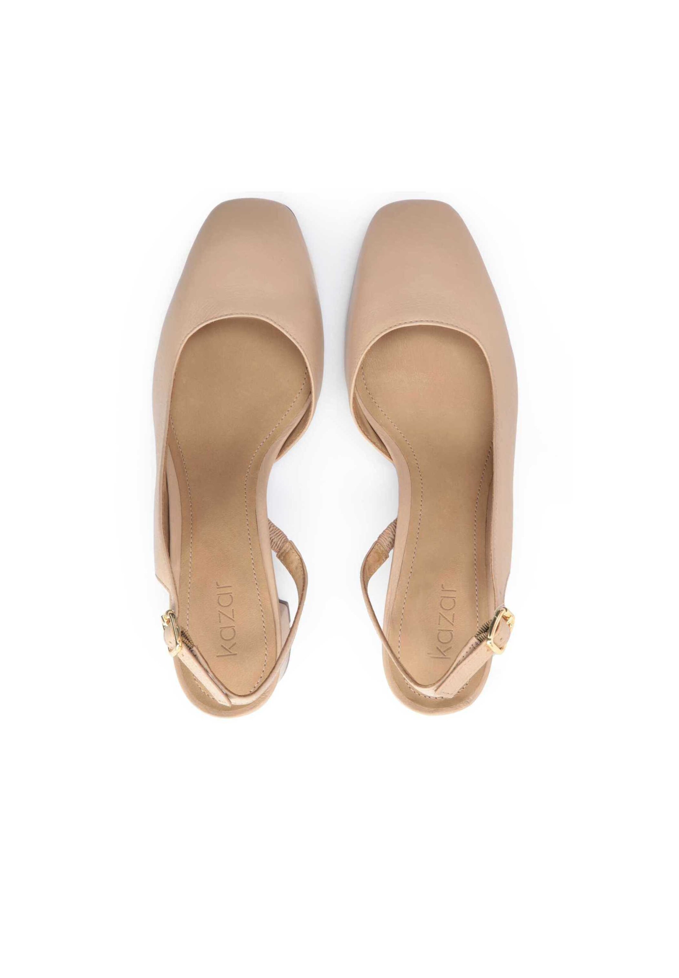 Kazar Slingback Pumps in Beige