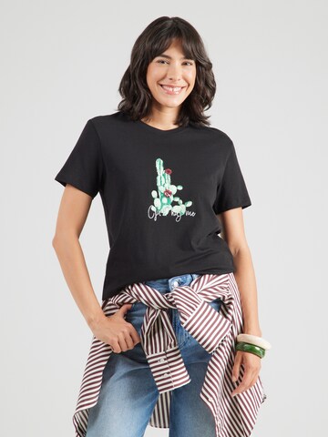 ONLY Póló 'ONLKITA' - fekete: elől