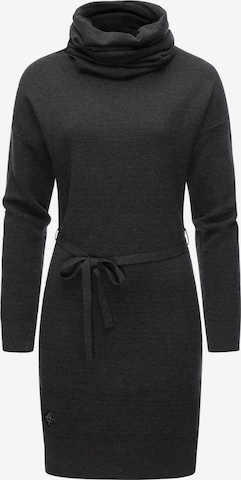 Ragwear Knitted dress in Grey: front