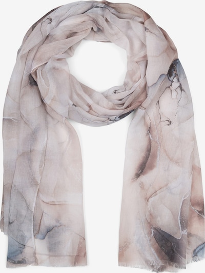 styleBREAKER Schal 'Leichter Schal mit Marmor Muster' in One Size in hellbraun, Produktansicht