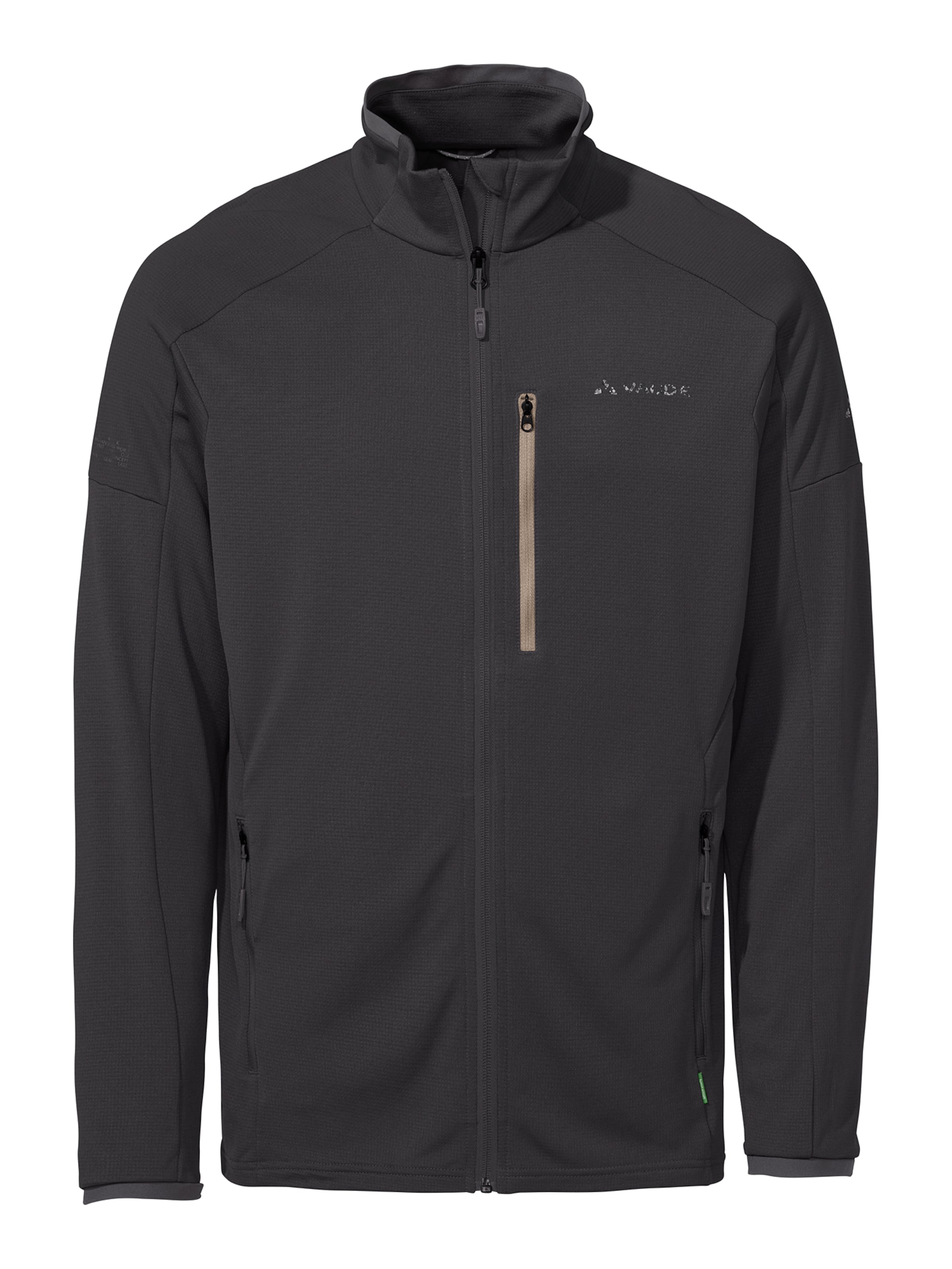 VAUDE Funktionele fleece-jas 'Elope' in Zwart: voorkant