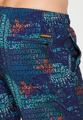 KOROSHI Badeshorts in Blau