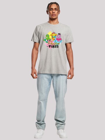 F4NT4STIC Shirt 'Care Bears Good Luck Bear Positive Vibes' in Grey