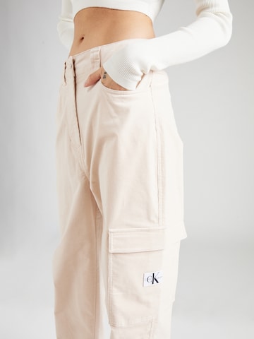 regular Pantaloni cargo di Calvin Klein Jeans in beige