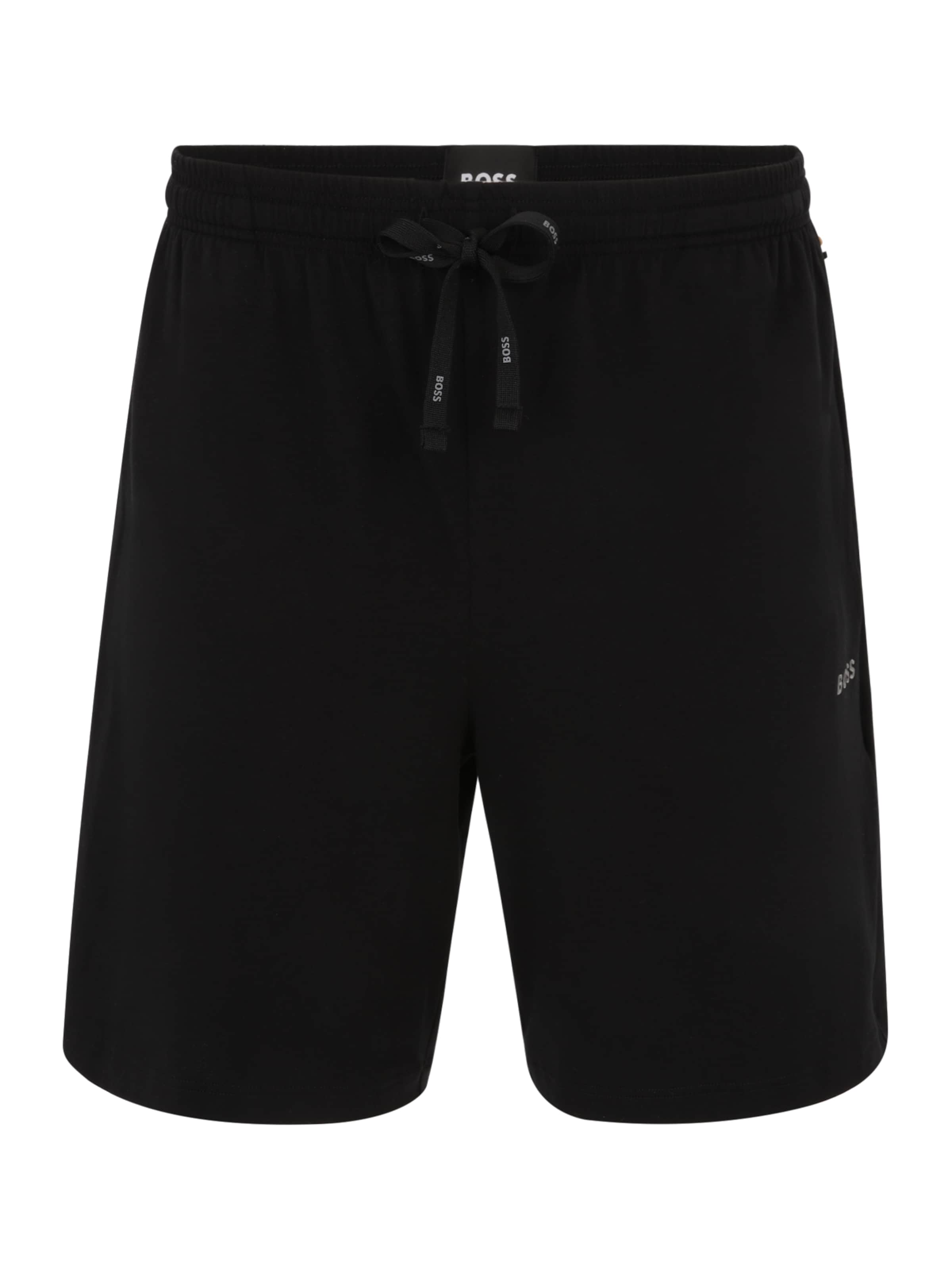 Regular Pantaloni de la BOSS pe negru: față