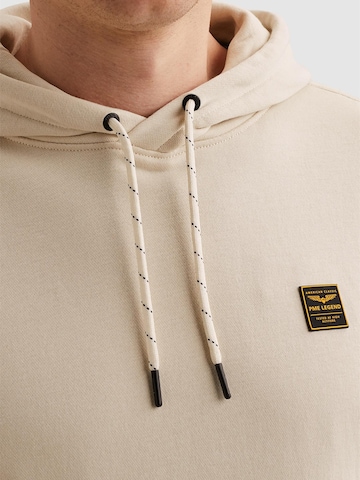 Sweat-shirt 'PME LEGEND - Hoodie with kangaroo pocket and badge' PME Legend en beige