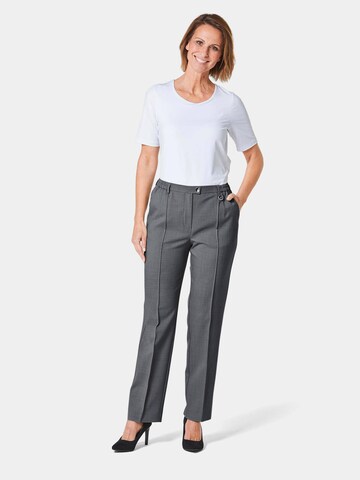 Goldner Regular Pants 'Carla' in Grey