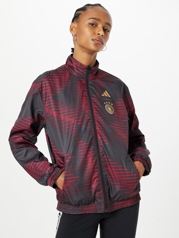 ADIDAS PERFORMANCE Training Jacket 'Germany Anthem' in Black: front