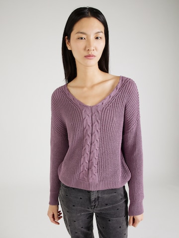 ABOUT YOU Sweater 'Jolin' in Purple: front