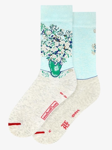MuseARTa Socks 'Vincent van Gogh - Rosen' in Blue: front