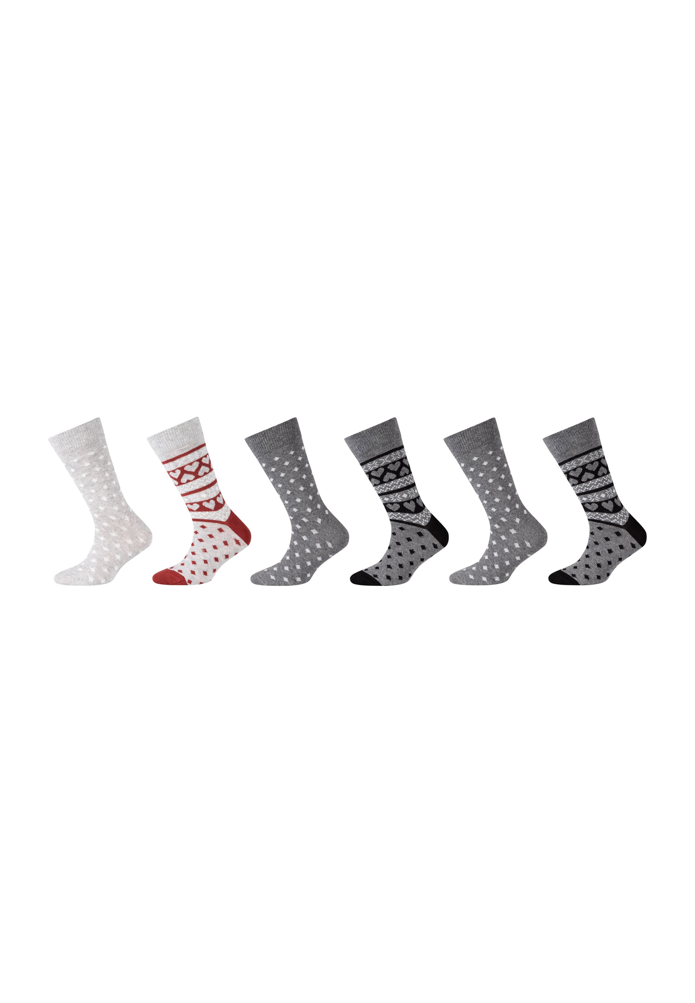 camano Socks in Grey: front