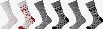 camano Socks in Grey: front