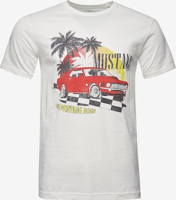 Recovered Shirt 'Ford Tropical Mustang' in White: front