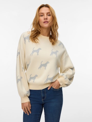 VERO MODA - Jersey 'SOMEBLISS' en gris: frente