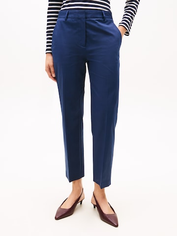 TOMMY HILFIGER regular Bukser med fals i blå: forside