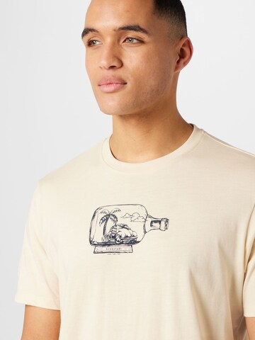 Kronstadt T-shirt 'Ledger' i beige