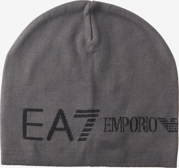 Berretto di EA7 Emporio Armani in grigio: frontale